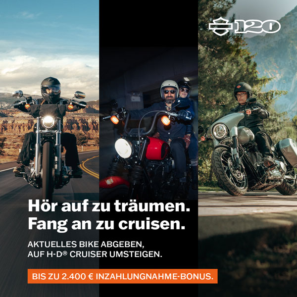 H-D Trade-In and Trade-Up Promotion Motorrad mit Eintauschbonus kaufen